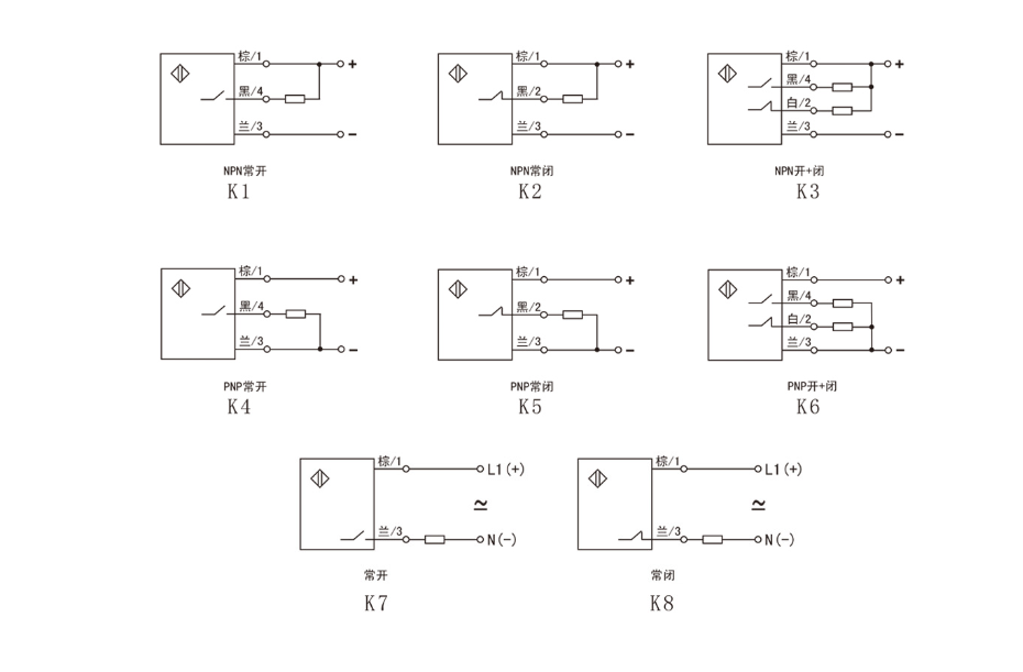 超小型接近開關怎么接線？